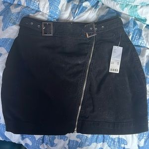 Urban Outfitters black velvet skirt